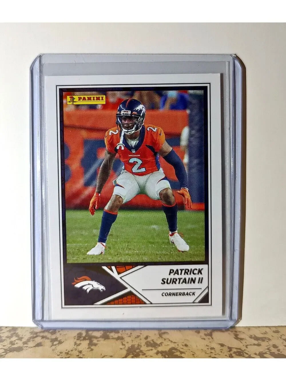 Patrick Surtain II 2024 Panini NFL #21 Sticker Card Denver Broncos